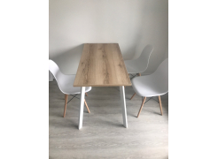 Стол Тринити Лофт 120 32 мм бетон / черный матовый фото покупателя 189