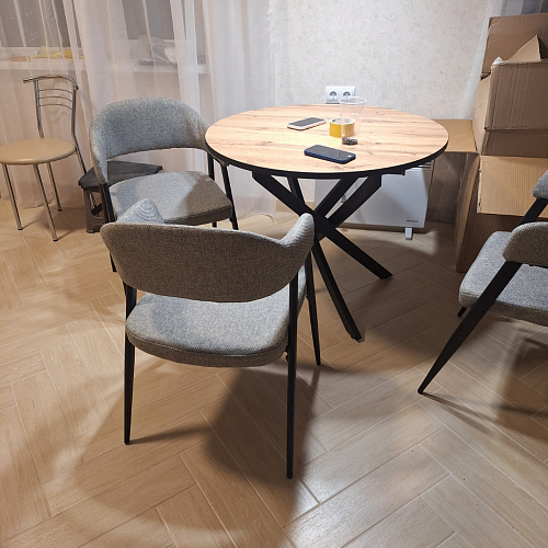 Стул на металлокаркасе Twin gray / black фото покупателя 26