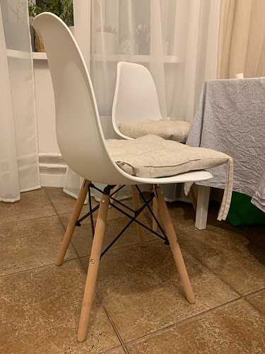 Стул Cindy Eames mod. 001 khaki / natural фото покупателя 392