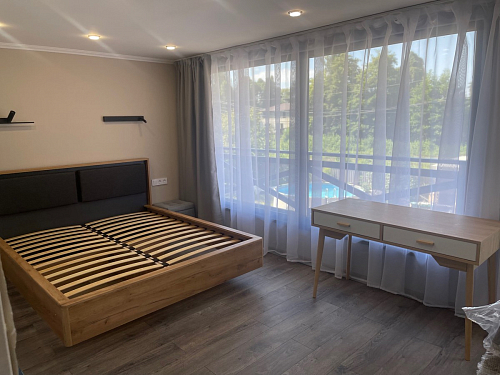 Двуспальная кровать Клауд 160х200 парящая дуб крафт золотой / антрацит фото покупателя 186