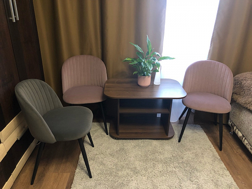 Стул на металлокаркасе Gabi green / black / silver фото покупателя 299