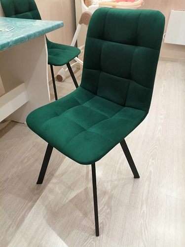 Стул на металлокаркасе Чилли бирюзовый / белый фото покупателя 1064