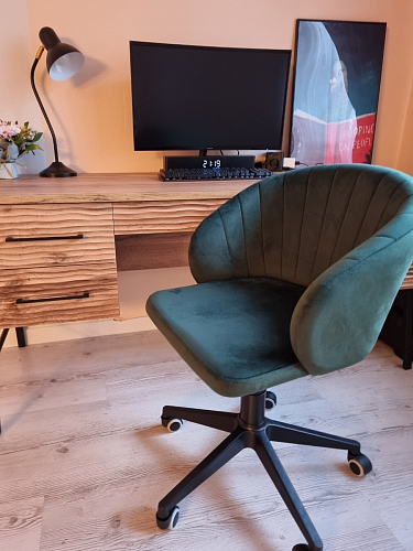 Компьютерное кресло Пард confetti silver серый / черный фото покупателя 135