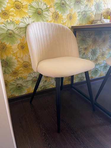 Стул на металлокаркасе Gabi latte / gold / black фото покупателя 244