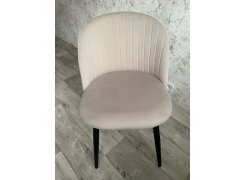 Стул на металлокаркасе Gabi 1 бежевый / черный с серебряными наконечниками фото покупателя 288