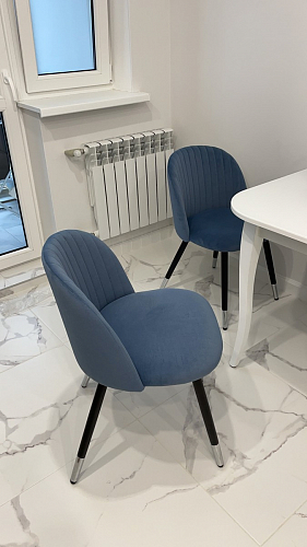 Стул на металлокаркасе Gabi green / black / silver фото покупателя 92