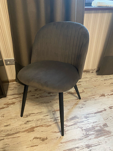 Стул на металлокаркасе Gabi gray / black фото покупателя 879