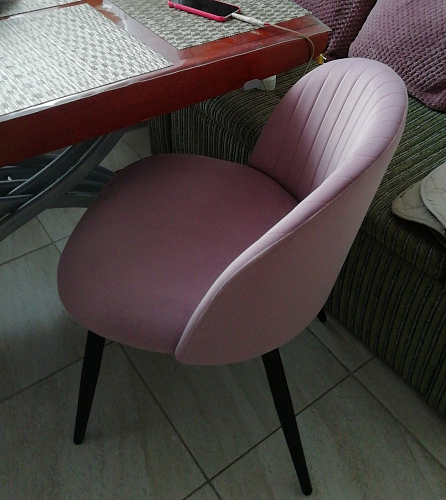 Стул на металлокаркасе Gabi latte / gold / black фото покупателя 874