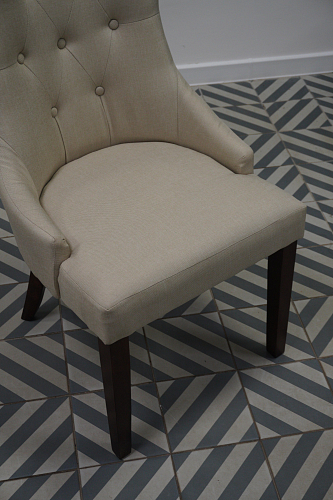 Стул Elegance dark walnut / fabric cream из шоурума 1