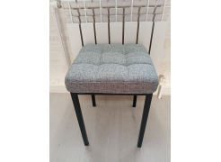 Табурет Байя кожзам темно-серый / черный матовый фото покупателя 5