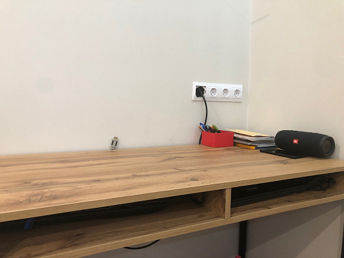 Письменный стол Леон Лофт дуб делано светлый / белый матовый фото покупателя 28