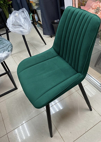 Стул на металлокаркасе Седа К коричневый velvet lux 100 / черный фото покупателя 154