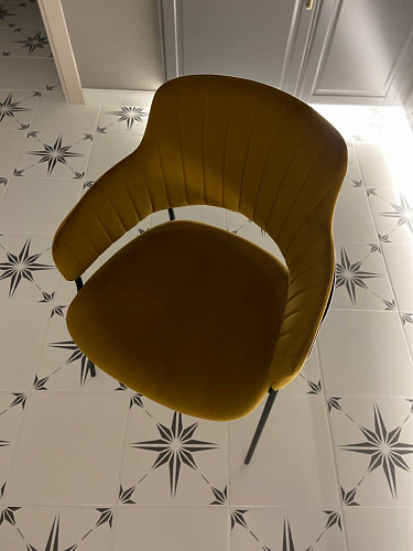 Стул на металлокаркасе Инклес темно-зеленый / черный глянец фото покупателя 16