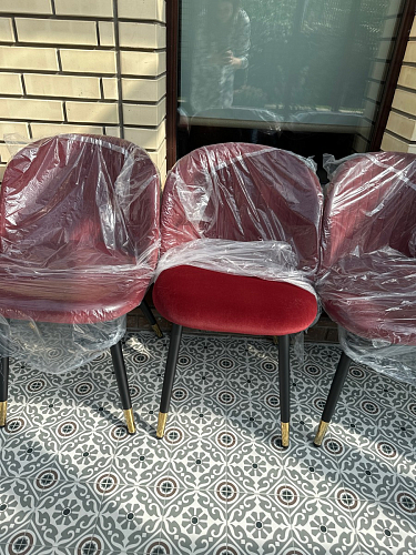 Стул на металлокаркасе Gabi 1 light purple / black фото покупателя 669