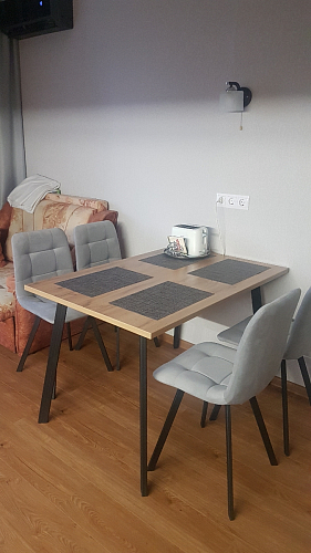 Стул на металлокаркасе Чилли К темно-серый (velutto 32) / черный фото покупателя 627