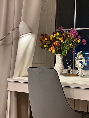 Стул на металлокаркасе Kora light blue / white фото покупателя 286