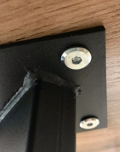 Стол раскладной Колон Лофт 120 32 мм дуб галифакс табако / черный матовый фото покупателя 77