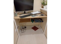 Письменный стол Клер Лофт черный матовый / бетон фото покупателя 7