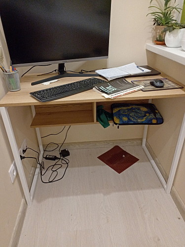 Письменный стол Клер Лофт черный матовый / бетон фото покупателя 7