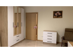 Шкаф четырехдверный Амальтея дуб сонома / белый глянец фото покупателя 3