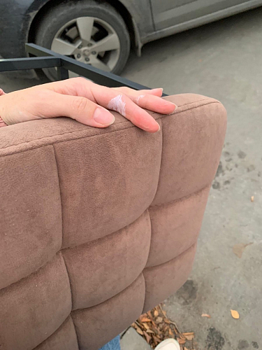 Барный стул Лофт микровелюр катания блэк / черный матовый фото покупателя 200