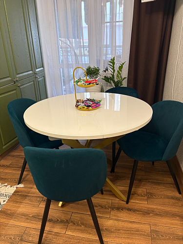 Стул на металлокаркасе Gabi gray / black фото покупателя 636