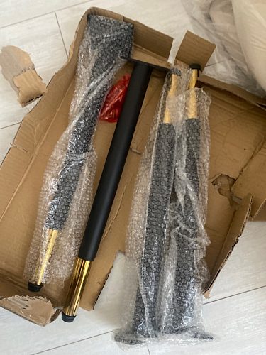 Стул на металлокаркасе Gabi latte / gold / black фото покупателя 505