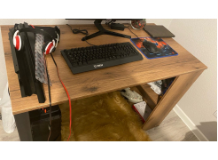 Письменный стол Битти Лофт 116х60х75 дуб делано темный / черный матовый фото покупателя 80