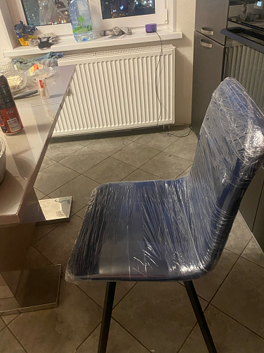 Стул на металлокаркасе Чилли К темно-серый (velutto 32) / черный фото покупателя 249