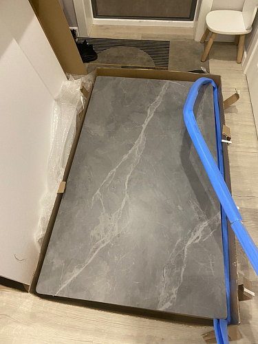 Керамический стол Вилли 140(200)х80х75 черный мрамор shakespeare black / черный фото покупателя 43