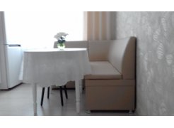 Кухонный диван Уют угловой экокожа белый левый фото покупателя 4