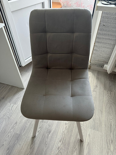 Стул на металлокаркасе Чилли К черный / зеленый фото покупателя 351