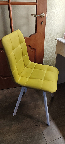 Стул на металлокаркасе Чилли К темно-серый (velutto 32) / черный фото покупателя 15