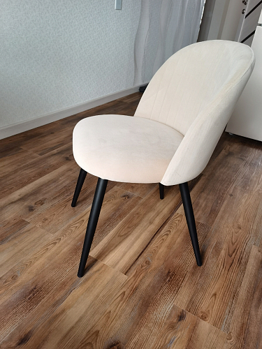 Стул на металлокаркасе Gabi 1 beige / black фото покупателя 811