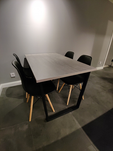 Стол раскладной Лота Лофт 120 25 мм юта / черный матовый фото покупателя 369