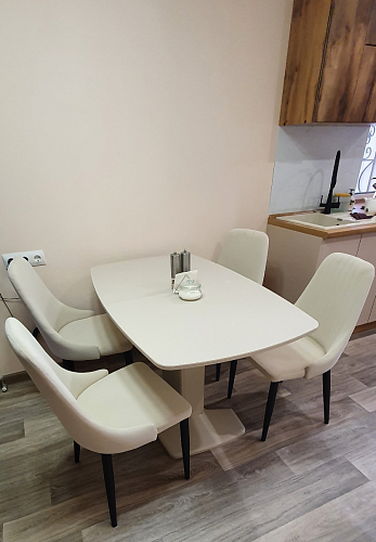 Стул на металлокаркасе Kora light purple / black фото покупателя 243