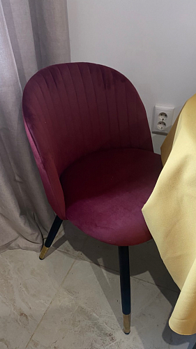 Стул на металлокаркасе Gabi 1 light purple / black фото покупателя 408