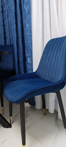 Стул на металлокаркасе Seda 1 green / gold / black фото покупателя 33