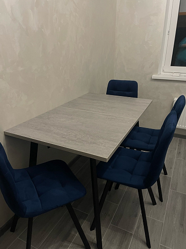 Стул на металлокаркасе Чилли бирюзовый / черный фото покупателя 1124