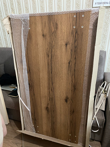 Деревянный стол Лота Лофт 120х75 белый матовый / дуб крафт золотой фото покупателя 10