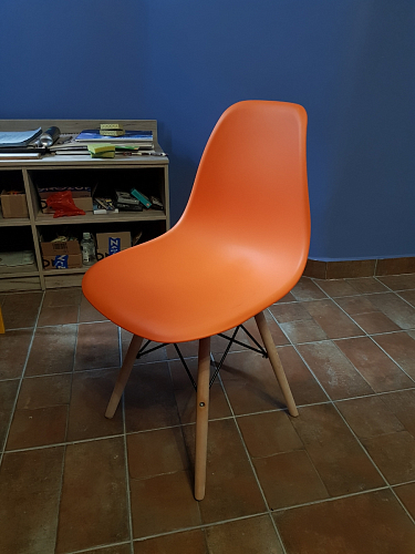 Пластиковый стул Eames PC-015 желтый фото покупателя 97