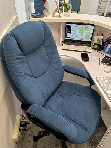 Компьютерное кресло Comfort Lux/Комфорт Люкс серый фото покупателя 89