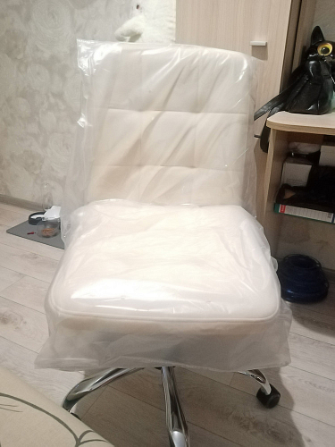 Компьютерное кресло Fiesta флок молочный 4 фото покупателя 10