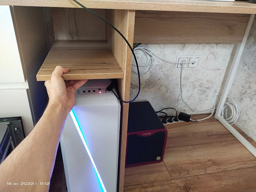 Письменный стол Челси Лофт дуб делано светлый / белый матовый фото покупателя 55