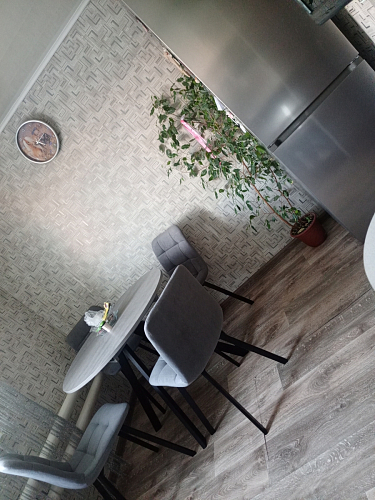 Стул на металлокаркасе Чилли К светло-серый велюр / черный каркас фото покупателя 383