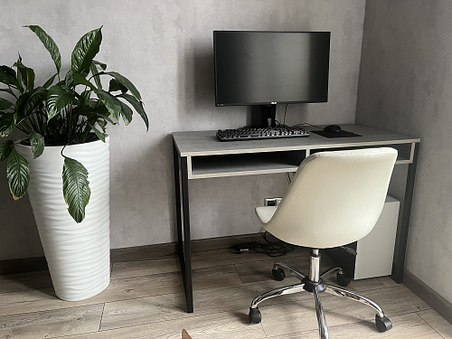 Письменный стол Леон Лофт черный матовый / дуб вотан фото покупателя 130