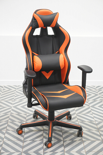 Компьютерное кресло Racer черный / красный / бежевый из шоурума 2