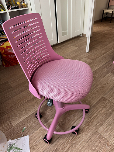 Компьютерное кресло Kiddy салатовое ткань (сетка) фото покупателя 12