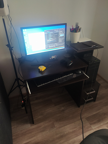 Стол компьютерный Джаз-24 правый белый фото покупателя 182