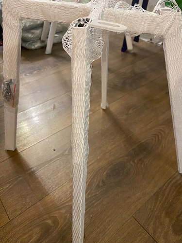 Стул на металлокаркасе Чилли светло-серый / белый каркас фото покупателя 656